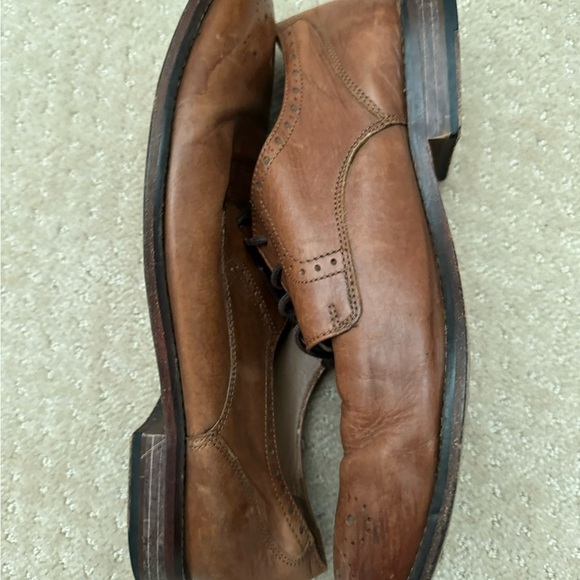 BOSTONIAN Men’s Brown Crown Windsor Oxford Leather Dress Wing Tip Shoes-Size 8.5 - Picture 4 of 9